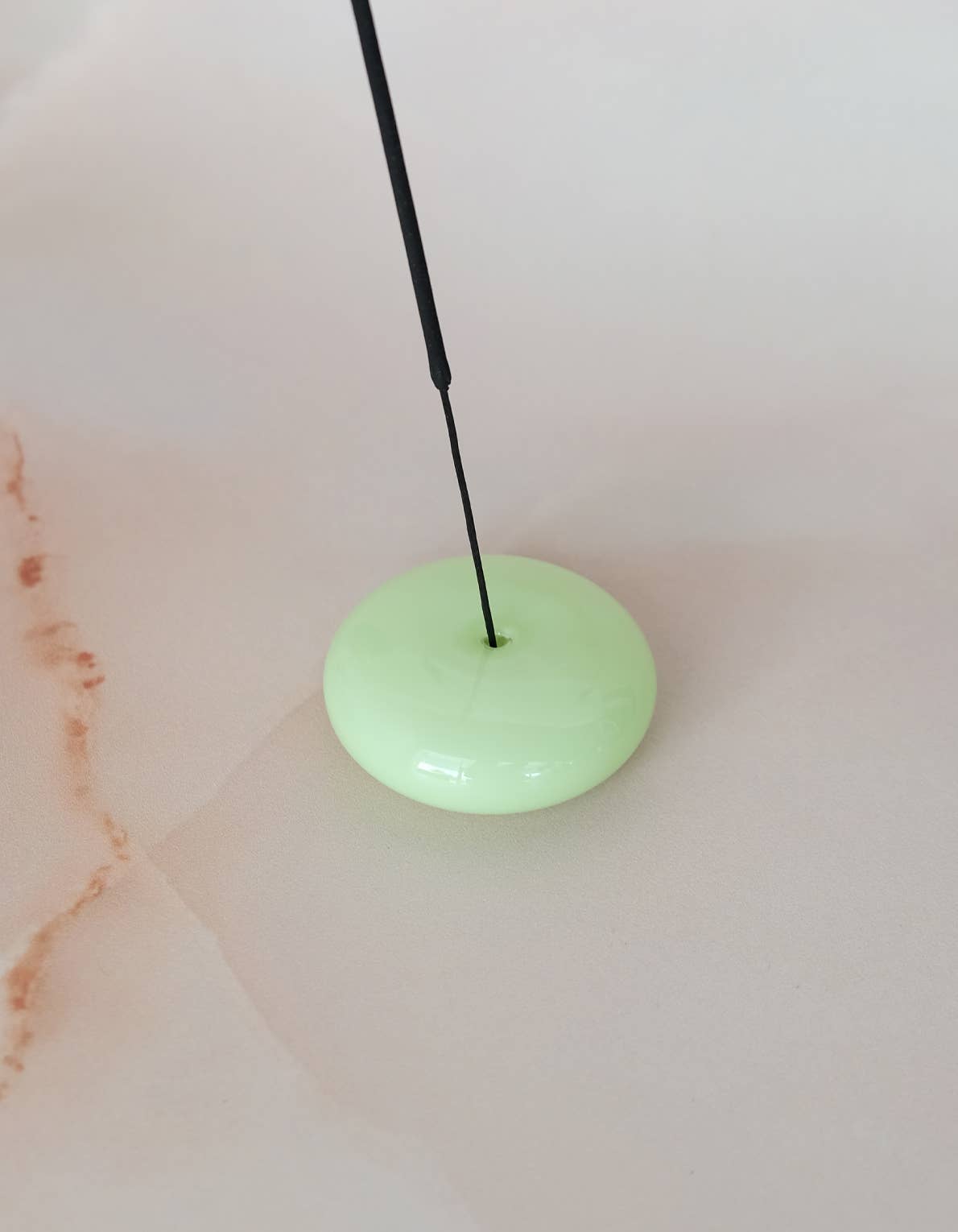 Glass Bubble Incense Holder - Amber