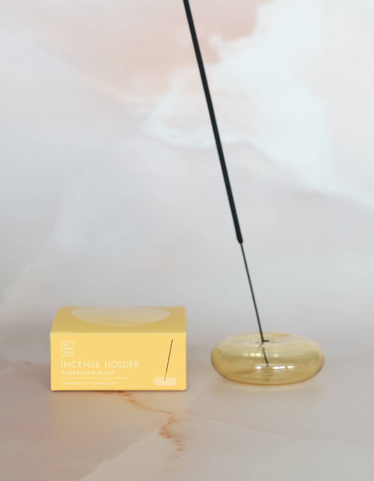 Glass Bubble Incense Holder - Lavender
