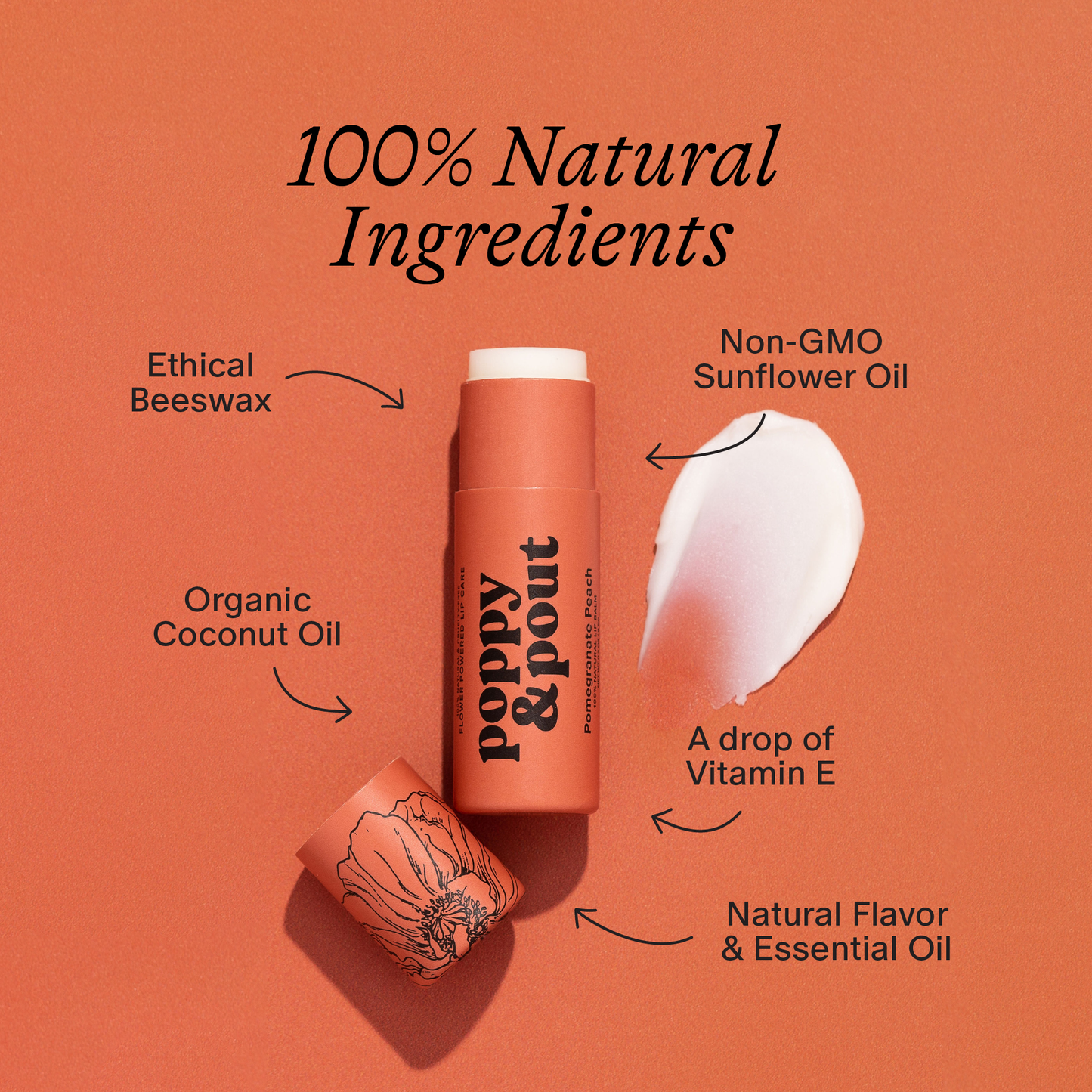 Pomegranate Peach Lip Balm