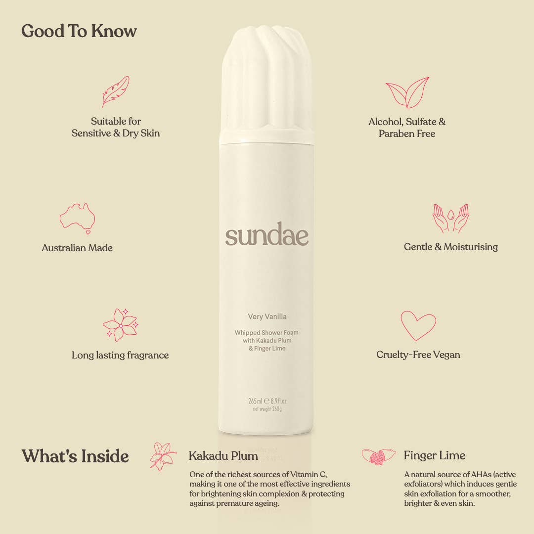 Sundae Whipped Shower Foam – Very Vanilla
