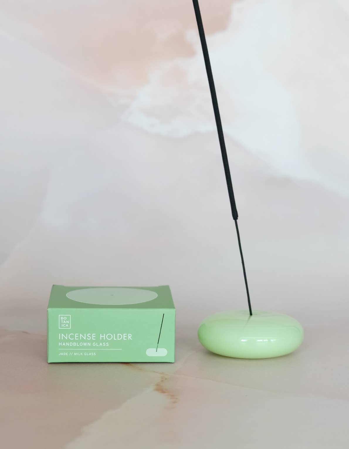 Glass Bubble Incense Holder - Amber