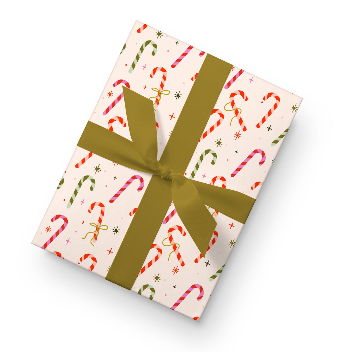 Candy Cane Wrap - Holiday Gift Wrap Roll