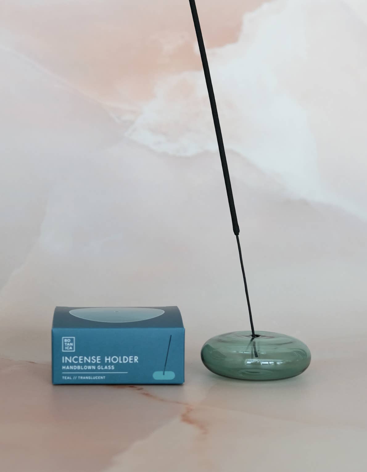 Glass Bubble Incense Holder - Lavender