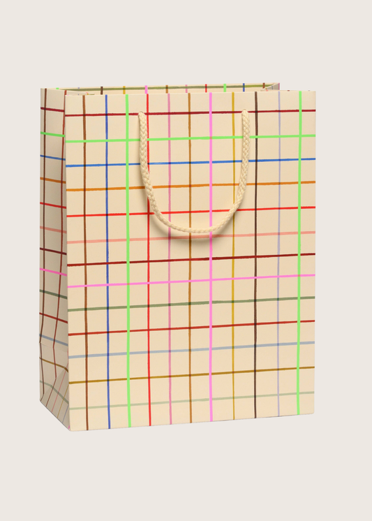Color Grid Gift Bag - Large