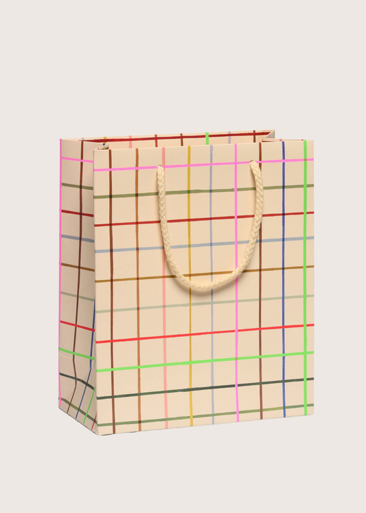 Color Grid Gift Bag - Medium